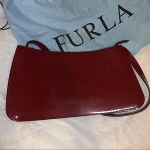 Furla Red Patent Leather Purse